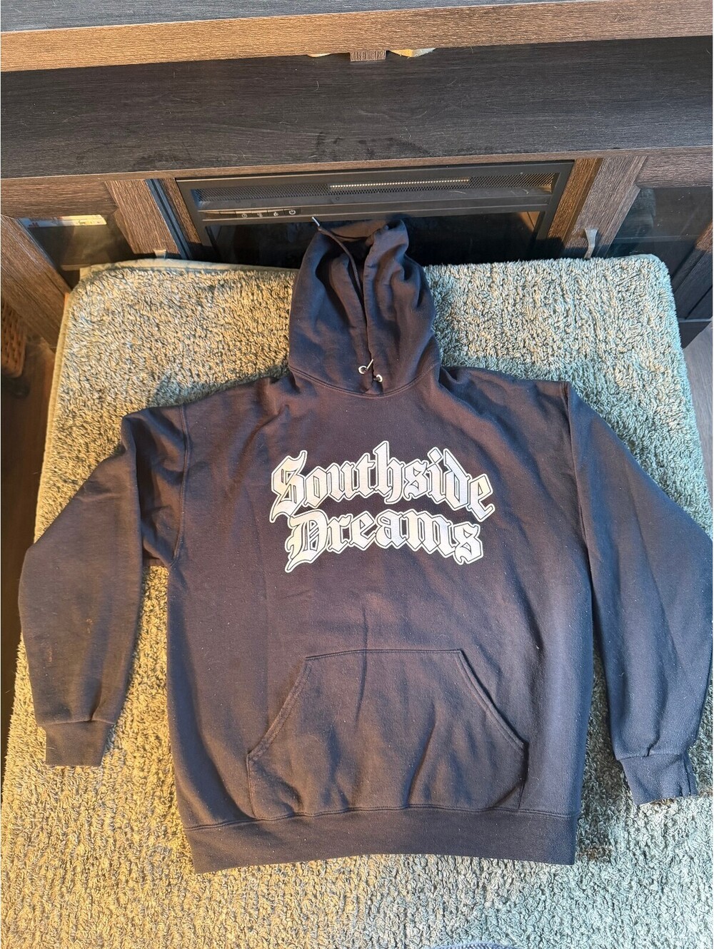 XL Black Southside Dreams Hoodie by Jerzees Nublend
